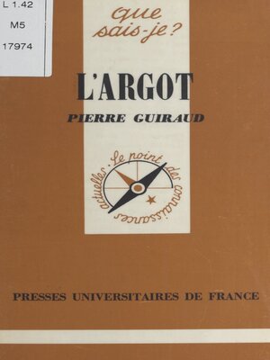 cover image of L'argot